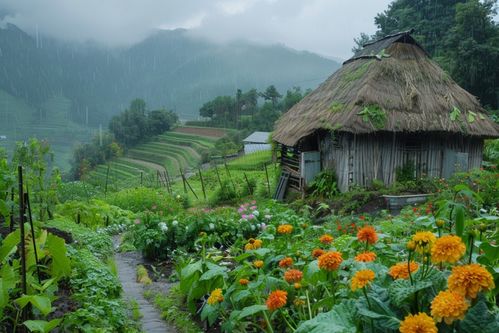 春天乡村小屋图片 摄影图 下载至来源处